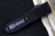 Guardian Tactical Recon 040 OTF - Drop Point / Black Blade / Elmax Steel / Black Anodized Aluminum Handle 113111 - Northwest Knives