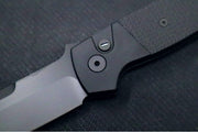 Pro Tech Terzuloa ATCF Operator Auto - Black Aluminum Handle & Textured Black G-10 Inlays / Tritium Push Button / Black DLC Drop Point Blade / CPM-Magnacut Steel BT2715-OPERATOR - Northwest Knives
