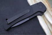Pro Tech Terzuloa ATCF Operator Auto - Black Aluminum Handle & Textured Black G-10 Inlays / Tritium Push Button / Black DLC Drop Point Blade / CPM-Magnacut Steel BT2715-OPERATOR - Northwest Knives