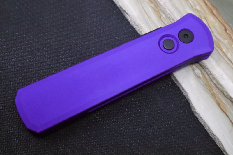 Pro Tech Godson Auto - Black Blade / Purple Anodized Aluminum Handle 721-PURP