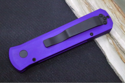 Pro Tech Godson Auto - Black Blade / Purple Anodized Aluminum Handle 721-PURP