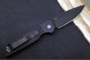 Pro Tech Tactical Response 3 Auto Military Issue - Black Anodized Aluminum Handle / Fish Scales Texture / Black Blade  Steel Safety TR-3-X1-M - Northwest Knives