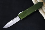 Guardian Tactical Recon 040 OTF - Stonewashed Finish / Elmax Steel / OD Green Anodized Aluminum Handle 118511 - Northwest Knives
