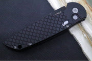Pro Tech Tactical Response 3 Auto Military Issue - Black Anodized Aluminum Handle / Fish Scales Texture / Black Blade  Steel Safety TR-3-X1-M - Northwest Knives