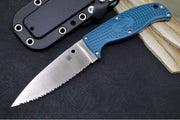 Spyderco Enuff 2 - K390 Steel / Drop Point Blade with Serrations / Blue FRN Handle FB31SBL2K390 - Northwest Knives