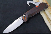 Benchmade 15062 Grizzly Creek - CPM-S30V / Stonewashed Finish / Stabilized Wood Handle & Orange Accents - Northwest Knives