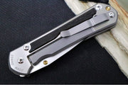 Chris Reeve Large Sebenza 31 LEFT HAND Polished - Drop Point Blade / Bog Oak Inlay / CPM-Magnacut Steel (A1) L31-1621 - Northwest Knives