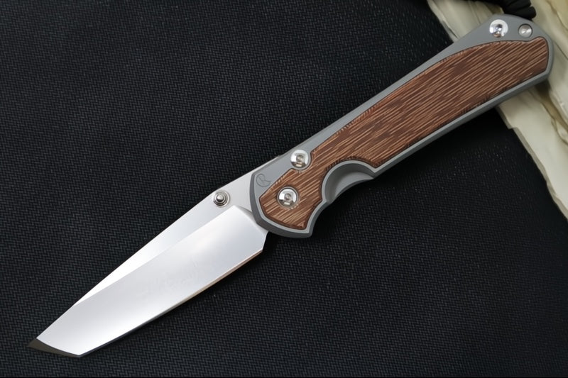 Chris Reeve Large Sebenza 31 Glass Blasted - Tanto Blade / CPM-Magnacut Steel / Natural Micarta Inlay L31-1234