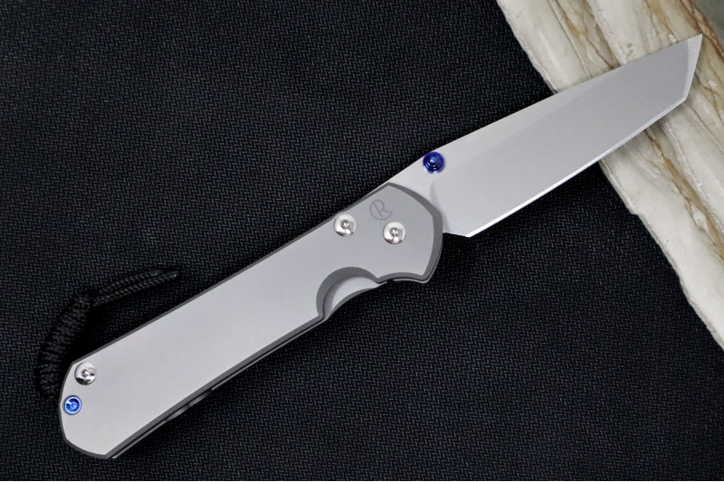 Chris Reeve Knives Large Sebenza 31 Glass Blasted LEFT HAND - Tanto Blade / CPM-Magnacut Steel L31-1688