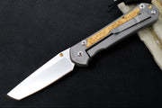 Chris Reeve Large Sebenza 31 LEFT HAND - Tanto Blade / Box Elder Inlay / CPM-Magnacut Steel (A1) L31-1133 - Northwest Knives