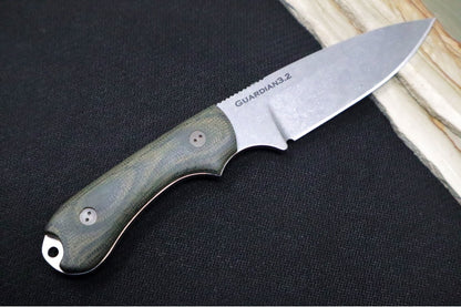 Bradford Knives Guardian 3.2S - 3D Camo Micarta Handle / CPM-Magnacut Steel / Sabre Grind 3.2S-109-MC