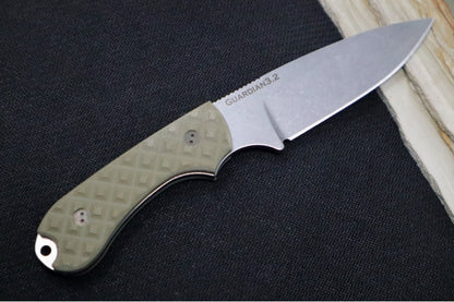 Bradford Knives Guardian 3.2S - Textured OD Green G-10 Handle / CPM-Magnacut Steel / Sabre Grind