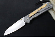 Chris Reeve Large Sebenza 31 LEFT HAND - Insingo Blade / Box Elder Inlay / CPM-Magnacut Steel (A1) L31-1127 - Northwest Knives