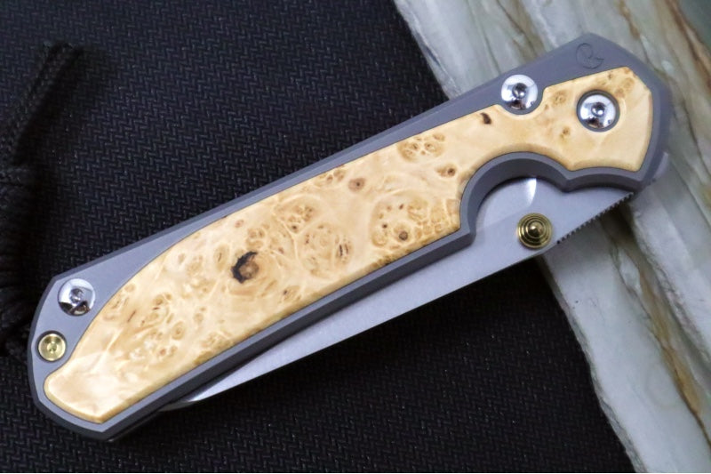 Chris Reeve Large Sebenza 31 LEFT HAND - Insingo Blade / Box Elder Inlay / CPM-Magnacut Steel (A1) L31-1127