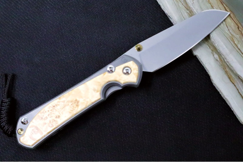 Chris Reeve Large Sebenza 31 LEFT HAND - Insingo Blade / Box Elder Inlay / CPM-Magnacut Steel (A2) L31-1127 - Northwest Knives