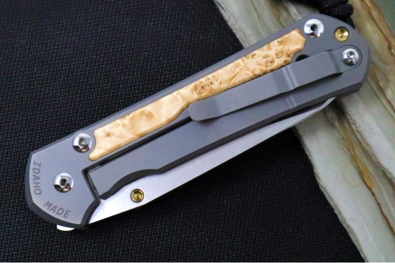 Chris Reeve Large Sebenza 31 LEFT HAND - Insingo Blade / Box Elder Inlay / CPM-Magnacut Steel (A2) L31-1127