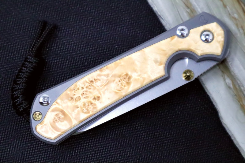Chris Reeve Large Sebenza 31 LEFT HAND - Insingo Blade / Box Elder Inlay / CPM-Magnacut Steel (A2) L31-1127