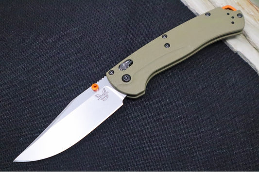 Benchmade 15536 Taggedout Manual Folder - CPM-S45VN Steel / Clip Point Blade / OD Green G-10 Handle