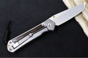 Chris Reeve Large Sebenza 31 Glass Blasted- Tanto Blade /  Macassar Ebony Inlay / CPM-Magnacut (A1) L31-1134 - Northwest Knives