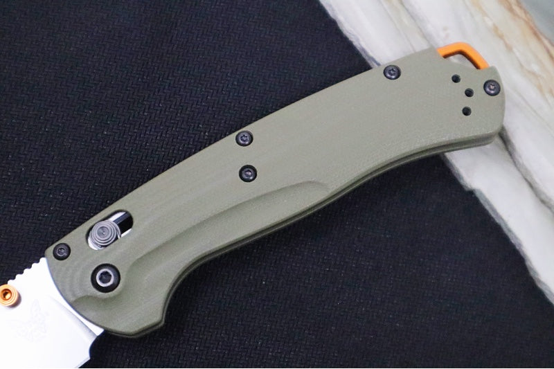 Benchmade 15536 Taggedout Manual Folder - CPM-S45VN Steel / Clip Point Blade / OD Green G-10 Handle