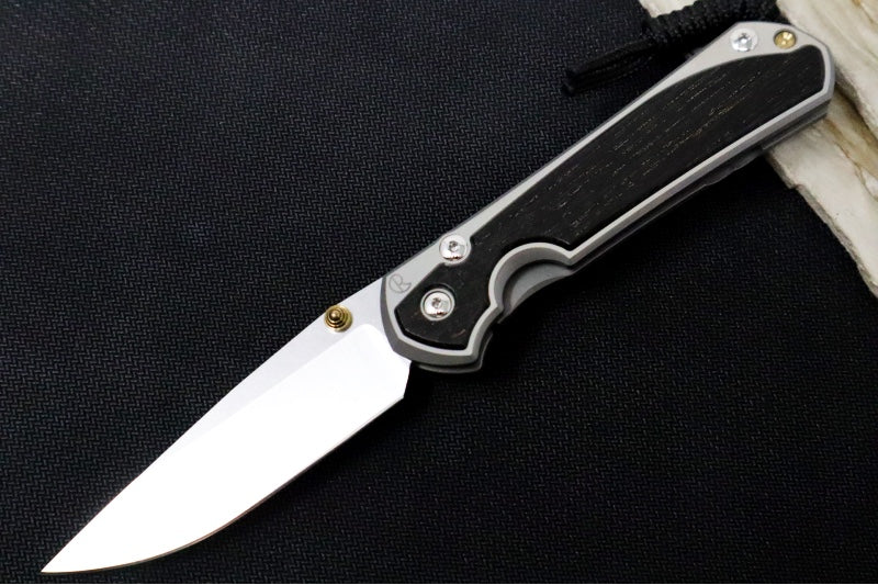 Chris Reeve Large Sebenza 31 Polished - Drop Point Blade / Bog Oak Inlay / CPM-Magnacut Steel (A1) L31-1620