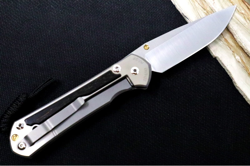 Chris Reeve Large Sebenza 31 Polished - Drop Point Blade / Bog Oak Inlay / CPM-Magnacut Steel (A1) L31-1620