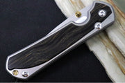 Chris Reeve Large Sebenza 31 Polished - Drop Point Blade / Bog Oak Inlay / CPM-Magnacut Steel (A2) L31-1620 - Northwest Knives