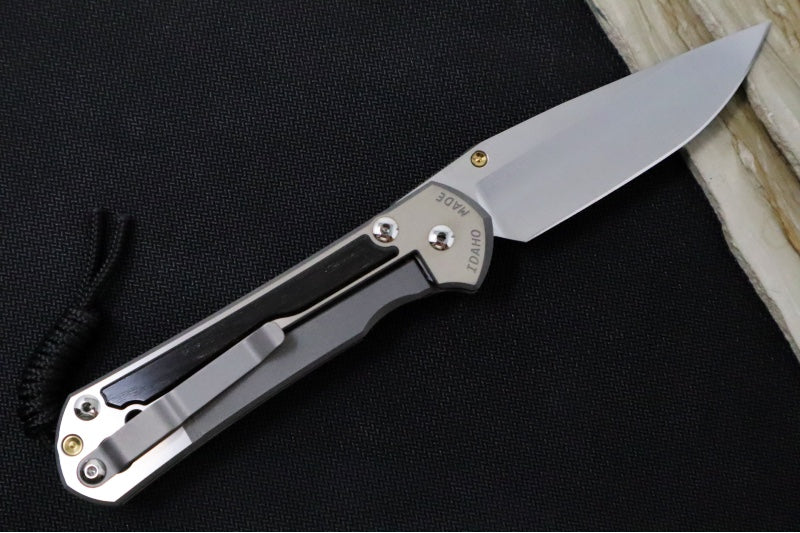 Chris Reeve Large Sebenza 31 Polished - Drop Point Blade / Bog Oak Inlay / CPM-Magnacut Steel (A3) L31-1620 - Northwest Knives