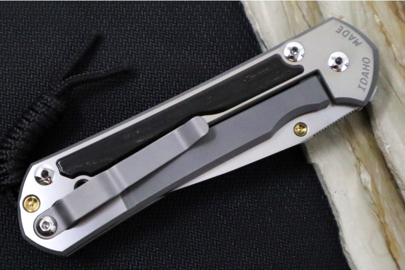 Chris Reeve Large Sebenza 31 Polished - Drop Point Blade / Bog Oak Inlay / CPM-Magnacut Steel (A3) L31-1620