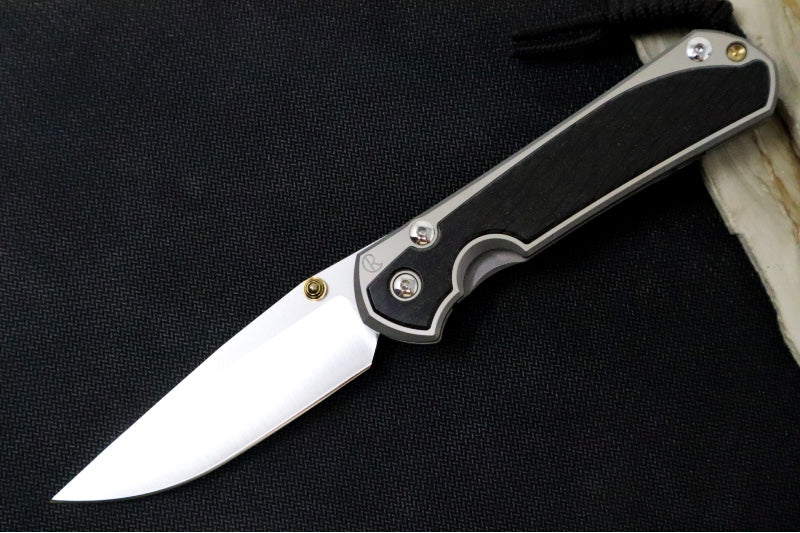 Chris Reeve Large Sebenza 31 Polished - Drop Point Blade / Bog Oak Inlay / CPM-Magnacut Steel (A4) L31-1620