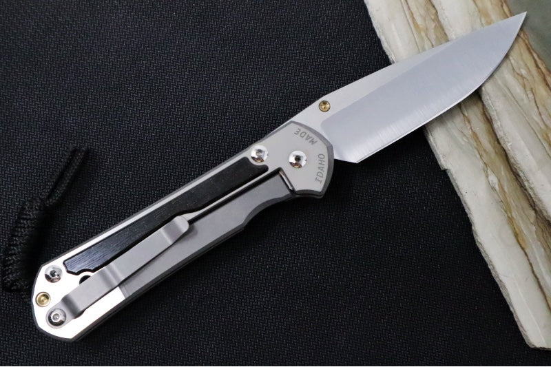 Chris Reeve Large Sebenza 31 Polished - Drop Point Blade / Bog Oak Inlay / CPM-Magnacut Steel (A4) L31-1620