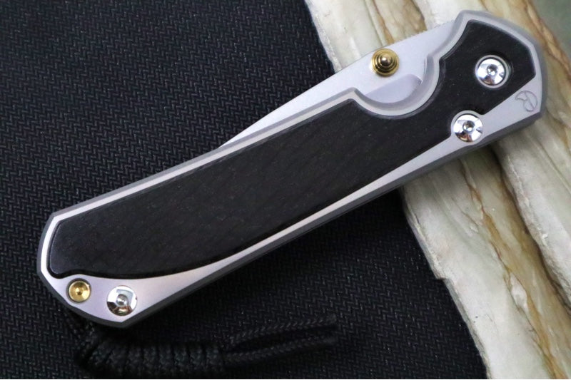 Chris Reeve Large Sebenza 31 Polished - Drop Point Blade / Bog Oak Inlay / CPM-Magnacut Steel (A4) L31-1620