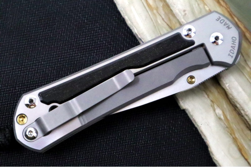Chris Reeve Large Sebenza 31 Polished - Drop Point Blade / Bog Oak Inlay / CPM-Magnacut Steel (A4) L31-1620