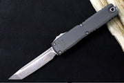 Microtech Ultratech ZBP (Zero Blade Play) OTF - Apocalyptic Finish / Tanto Blade / Natural Clear Anodized Aluminum Handle 1123-10APNC - Northwest Knives