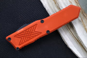 Guardian Tactical GTX-025 OTF - Black Tactical Finish / Elmax Steel / Drop Point Blade / Burnt Orange Anodized Aluminum Handle 12-4111 - Northwest Knives