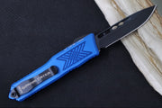 Guardian Tactical GTX-025 OTF - Black Finish / Elmax Steel / Drop Point Blade / Blue Anodized Aluminum Handle 12-4111 - Northwest Knives