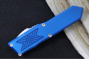 Guardian Tactical GTX-025 OTF - Stonewash Finish / Elmax Steel / Tanto Blade / Blue Anodized Aluminum Handle 12-4521 - Northwest Knives