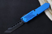Guardian Tactical GTX-025 OTF - Black Tactical Finish / Elmax Steel / Tanto Blade / Blue Anodized Aluminum Handle 12-4121 - Northwest Knives