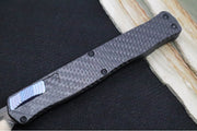 Heretic Knives Cleric II OTF - Black DLC Finish / Tanto Blade / Black Anodized Handle & Carbon Fiber Inlay / CPM-Magnacut Steel - Northwest Knives