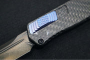Heretic Knives Cleric II OTF - Black DLC Finish / Tanto Blade / Black Anodized Handle & Carbon Fiber Inlay / CPM-Magnacut Steel - Northwest Knives