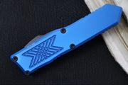 Guardian Tactical GTX-025 OTF - Black Tactical Finish / Elmax Steel / Tanto Blade / Blue Anodized Aluminum Handle 12-4121 - Northwest Knives