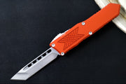 Guardian Tactical GTX-025 OTF - Stonewash Finish / Elmax Steel / Tanto Blade / Burnt Orange Anodized Aluminum Handle 12-4521 - Northwest Knives