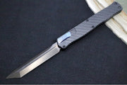 Heretic Knives Cleric II OTF - Black DLC Finish / Tanto Blade / Black Anodized Handle & Carbon Fiber Inlay / CPM-Magnacut Steel - Northwest Knives