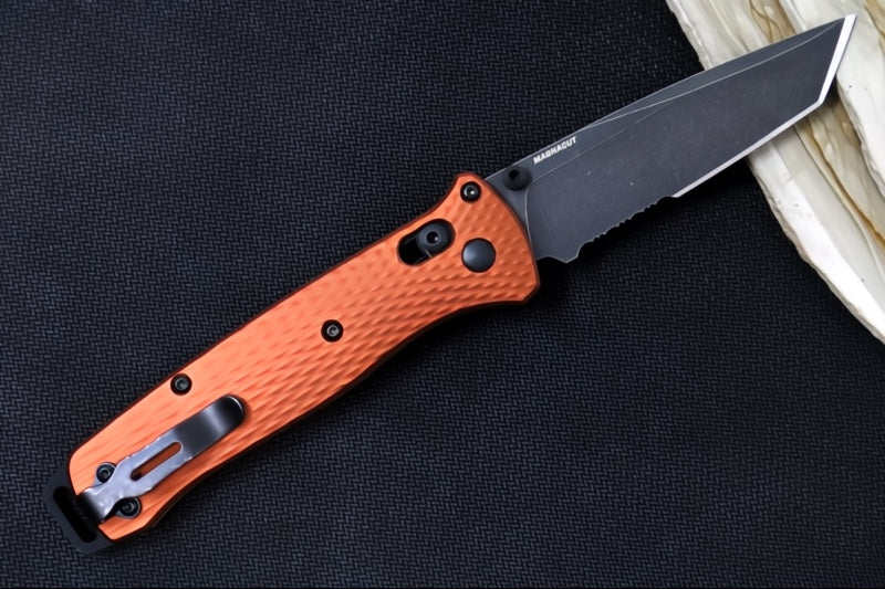 Benchmade 537SBK-07 Bailout - CPM-Magnacut Steel / Tanto Blade with Serrations / Burnt Copper Anodized Aluminum