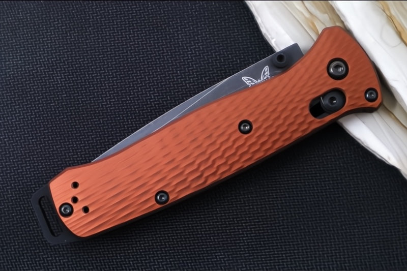 Benchmade 537SBK-07 Bailout - CPM-Magnacut Steel / Tanto Blade with Serrations / Burnt Copper Anodized Aluminum