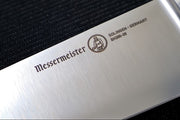 Messermeister Blacksmith - 8.5" Scalloped Slicing Knife - German X50 Stainless Steel - Hand-Polished Ebony Pakkawood Handle - Handcrafted in Solingen, Germany - Northwest Knives