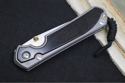 Chris Reeve Large Sebenza 31 LEFT HAND - Tanto Blade / Bog Oak Inlay / CPM-Magnacut Steel (A1)