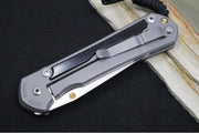 Chris Reeve Large Sebenza 31 LEFT HAND - Tanto Blade / Bog Oak Inlay / CPM-Magnacut Steel (A1) L31-1131 - Northwest Knives