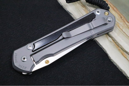 Chris Reeve Large Sebenza 31 LEFT HAND - Tanto Blade / Bog Oak Inlay / CPM-Magnacut Steel (A1)