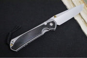 Chris Reeve Large Sebenza 31 LEFT HAND - Tanto Blade / Bog Oak Inlay / CPM-Magnacut Steel (A2) L31-1131 - Northwest Knives